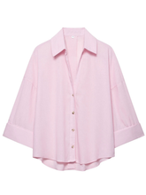 Rachael Oversized Button-Up Shirt