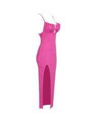 Maya Bandage Slit Midi Dress