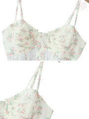 Elaine Lace Corset Floral Mini Dress