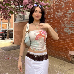 Evelia Floral Tube Top