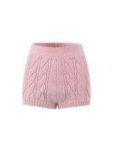 Stella Knit Shorts in Pink