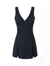 Acelyn V Neck Bow Dress
