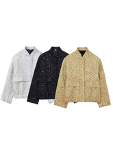 Janel Sparkle Sequin Jacket