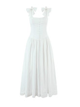 Alba Bow Detail Midi Dress