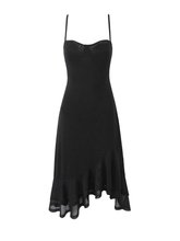 Charlotte Strappy Mesh Midi Dress