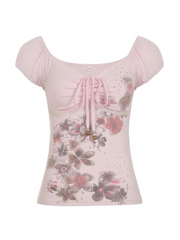 Eve Floral Ruched Top