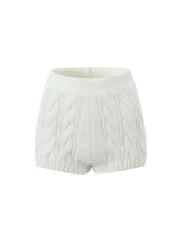 Stella Knit Shorts in White