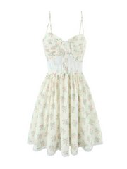 Elaine Lace Corset Floral Mini Dress