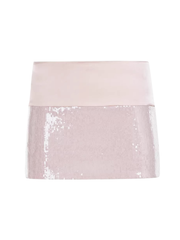 Clementine Pink Sequin Mini Skirt