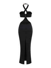 Bella Crystal Embellished Cut-Out Dress