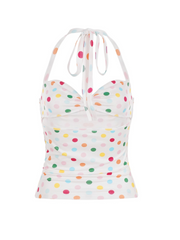 Candy Polka Dot Halter Top