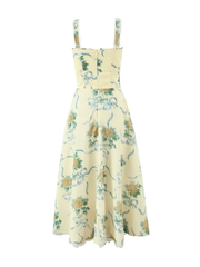 Marcy Floral Strap Midi Dress