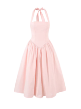 Cressida Halter Corset Midi Dress