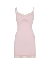 Maya Lace Trim Mini Dress
