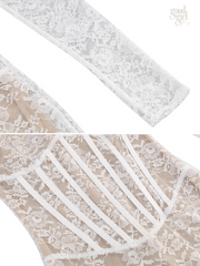 Cora Lace Long Sleeve Corset Mini Dress