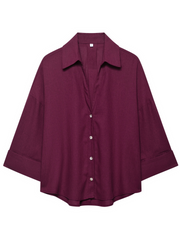 Rachael Oversized Button-Up Shirt