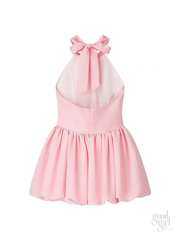 Mecca Bow Halter Mini Dress