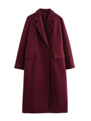 Adley Double-Breasted Long Coat