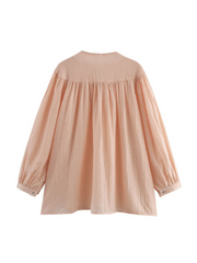 Heaven Crinkled Tie-Front Top