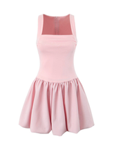 Annette Square Neck Mini Dress