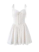 Jacee Ditsy Dot Corset Mini Dress
