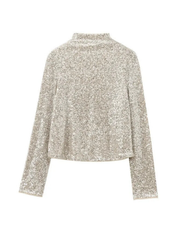 Ayah Sequin Long Sleeve Top