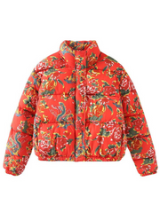 Summer Floral Padded Jacket