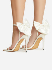 Aleena Bow Heels in White