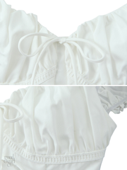 Naidelyn Puff Sleeve Crop Top