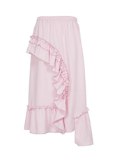 Lynlee Asymmetric Ruffle Maxi Skirt