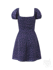 Elynn Short Sleeve Heart Print Mini Dress