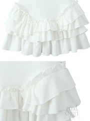 Aaron Ruffled Backless Mini Dress