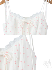 Jacee Ditsy Dot Corset Mini Dress