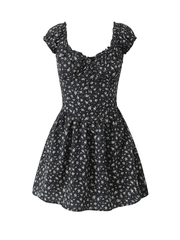 Nailea Floral Puff Sleeve Mini Dress