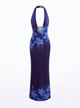 Dasha Ruched Halter Maxi Dress - GGT