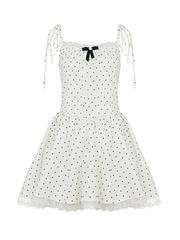 Quincy Bow Polka Dot Dress