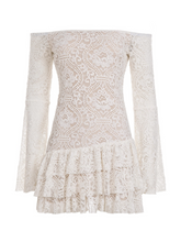 Jadore Off Shoulder Lace Mini Dress