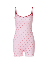 Yazmin Cherry Print Romper