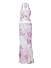 Pippa Floral Mesh Skirt Set