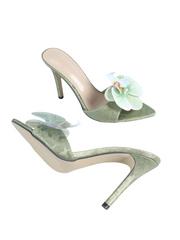 Gretel Floral Pointy Toe Heels