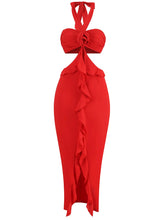 Shae Halter Cutout Midi Dress