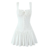 Jhene Embroidered Square Neck Dress