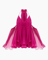 Linnea Backless Bell Sleeve Mini Dress
