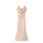Sinai Tiered Slip Midi Dress