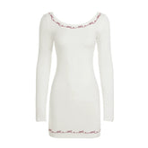 Catalaya Embroidered Mini Dress