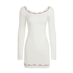 Catalaya Embroidered Mini Dress