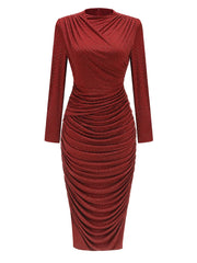 Aiza Embellished Pleated Maxi Dress