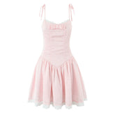 Arsema Puffy Lace Mini Dress