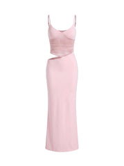 Rosalee Mesh Cut-Out Maxi Dress