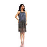 Dress Latin Party Club Stage Costumes Show Dance Wear Tassel Sequin Streetwear